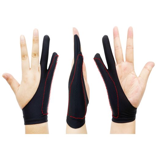 Black Two Finger Gloves