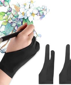 Black Two Fingers Painting Gloves