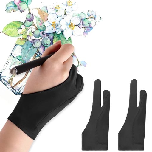 Black Two Fingers Painting Gloves