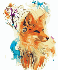 Fox Dream Catcher paint by number