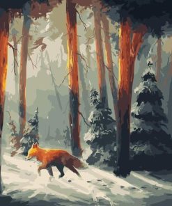 Fox In Mountain paint by numbers