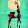 Giraffe Moon paint by numbers