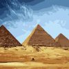 Giza Pyramids paint by numbers