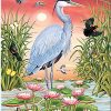 Grey Herons Birds paint by numbers