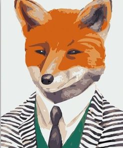 Handsome Fox paint by numbers