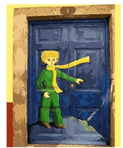 Little Prince On The Door paint by numbers