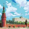 Moscow Kremlin Red Palace paint by numbers