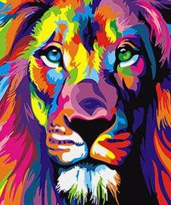 Colorful Lions Animals - DIY Paint By Numbers - Numeral Paint