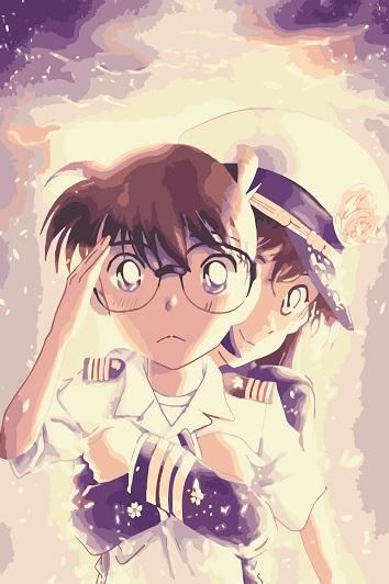 Shinichi and Ran paint by numbers