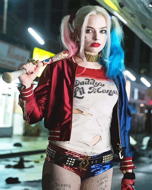 Crazy Harley Quinn - NEW Paint By Numbers - Paint by numbers for adult