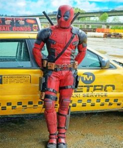 Deadpool Comedy Film paint by numbers