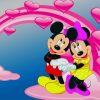 Mickey And Minnie Love paint by numbers