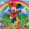Minnie In Garden paint by numbers