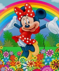 Minnie In Garden paint by numbers