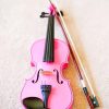 Pink Violin paint by numbers