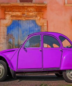 Purple VW paint by numbers