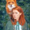 Red Fox And Ginger Girl paint by numbers