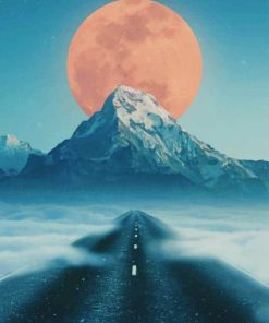 Road To Moon paint by numbers