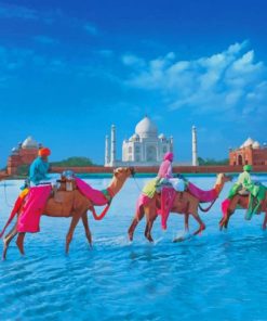 Taj Mahal India paint by numbers