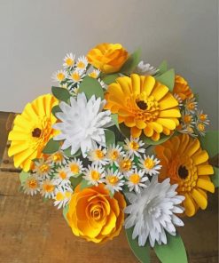 Yellow Flower paint by number