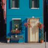 Aesthetic Blue House paint by numbers