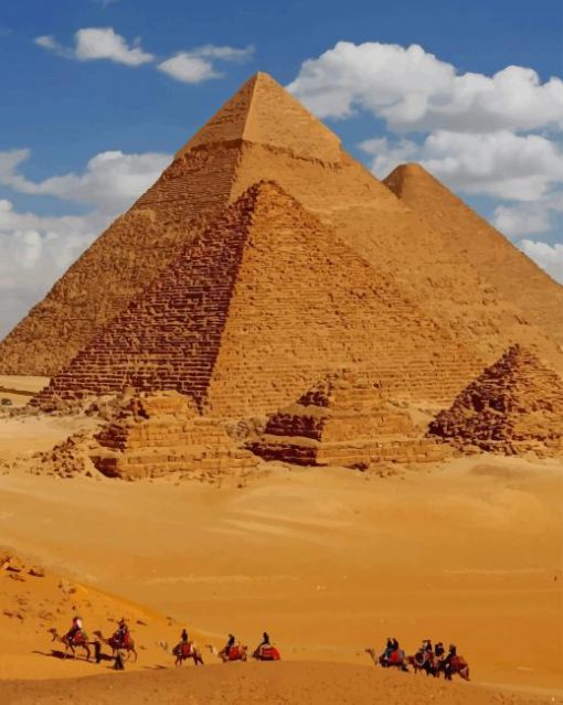 Egypt Pyramids paint by numbers