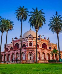 Humayuns Tomb Delhi paint by numbers