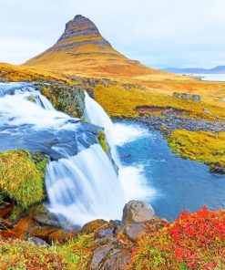 Kirkjufell Mountain Iceland paint by numbers