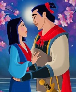 Love Mulan And Shang paint by numbers