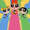 Powerpuff Girls Animation paint by numbers
