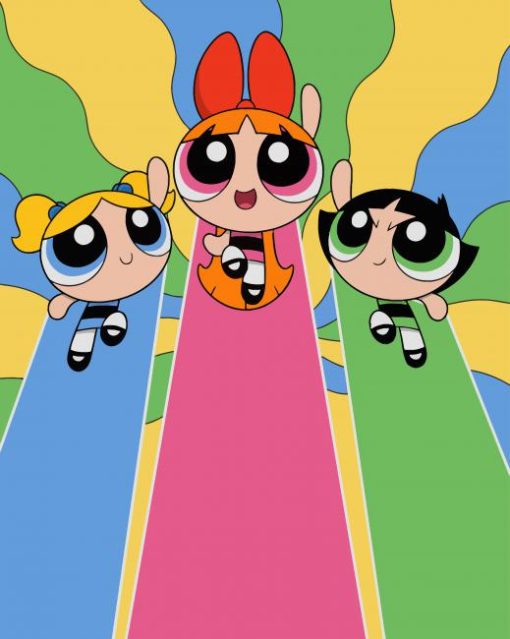 Powerpuff Girls Animation paint by numbers
