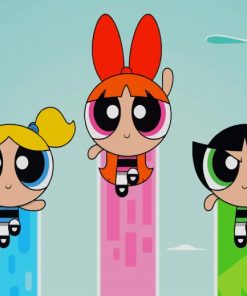 Powerpuff Girls Anime paint by numbers