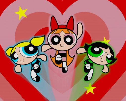 powerpuff girls paint by numbers