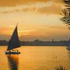 Sail In Nile River paint by number