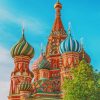 Saint Basils Cathedral Russia paint by numbers