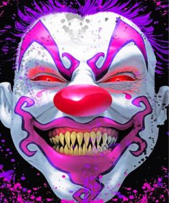 Scary Clown paint by numbers