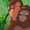 Tarzan And His Momy paint by numbers