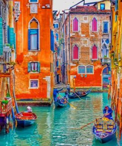 Venice City paint by number