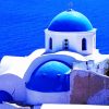 Blue Santorini paint by numbers