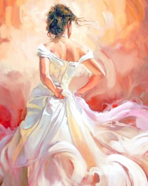 Bride Dress paint by numbers