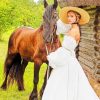 Bride With Horse paint by numbers