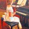 Classical Pianist Female paint by numbers