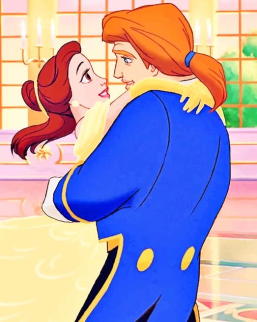 Disney Couple In Love paint by numbers