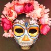 Halloween Floral Mask paint by numbers