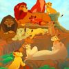 Lion King Family paint by numbers
