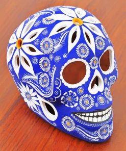 Mexican Painted Skull paint by numbers