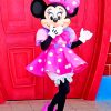 Mini Mouse Pink Dress paint by numbers