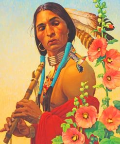 Native Man Art paint by numbers