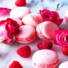 Pink Macarons And Flowers paint by numbers