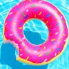 Pool Donut paint by numbers